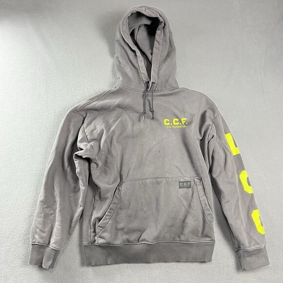 Filson Hoodie Mens XS Gray Graphic Pullover Outdoor Workwear Sweatshirt - Picture 1 of 9